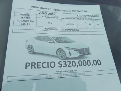 2024 Nissan Sentra 2.0 Advance Mt