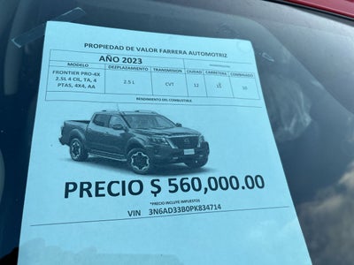 2023 Nissan Frontier 2.5 Pro-4x 4x4 At