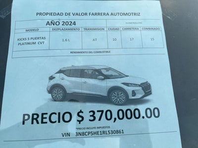 2024 Nissan Kicks 1.6 Platinum At