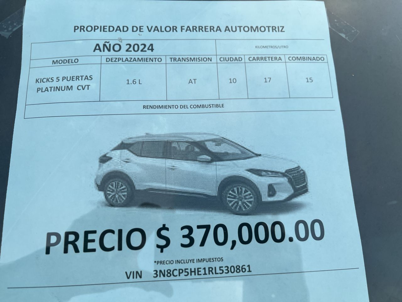 2024 Nissan Kicks 1.6 Platinum At