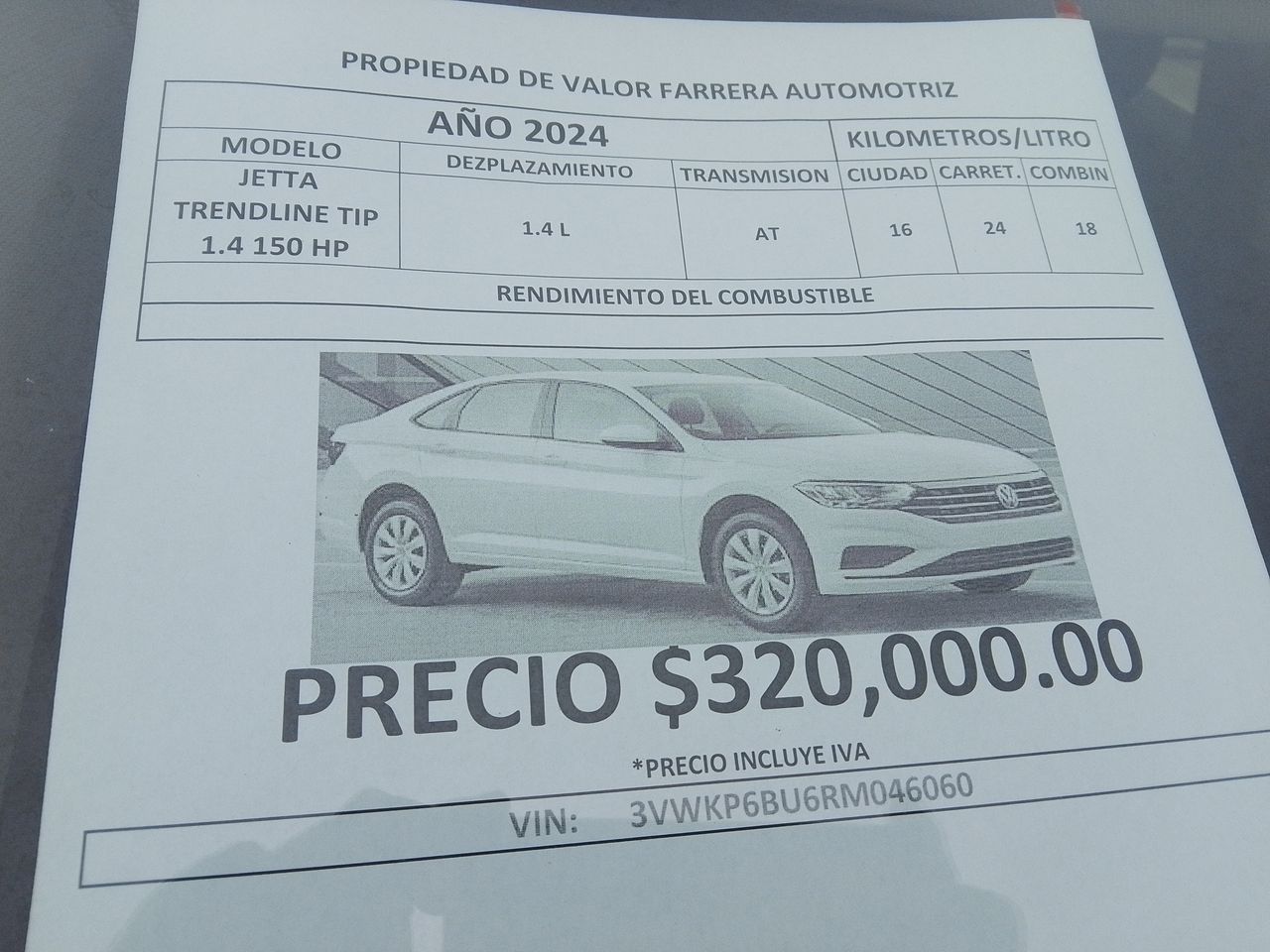 2024 Volkswagen Jetta 1.4 Trendline At