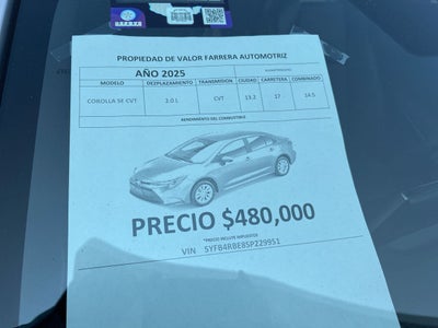 2025 Toyota Corolla 2.0 Se At