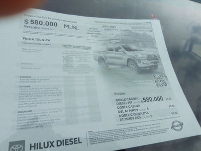 2025 Toyota Hilux 2.8 Doble Cabina Diesel Mt